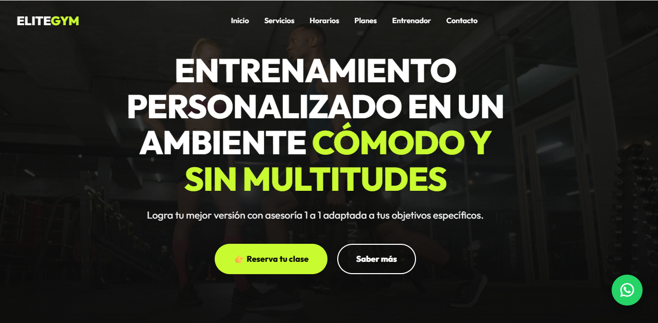 Web gimnasio
