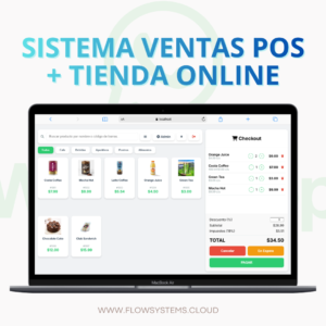 sistema pos + tienda online con whatsapp